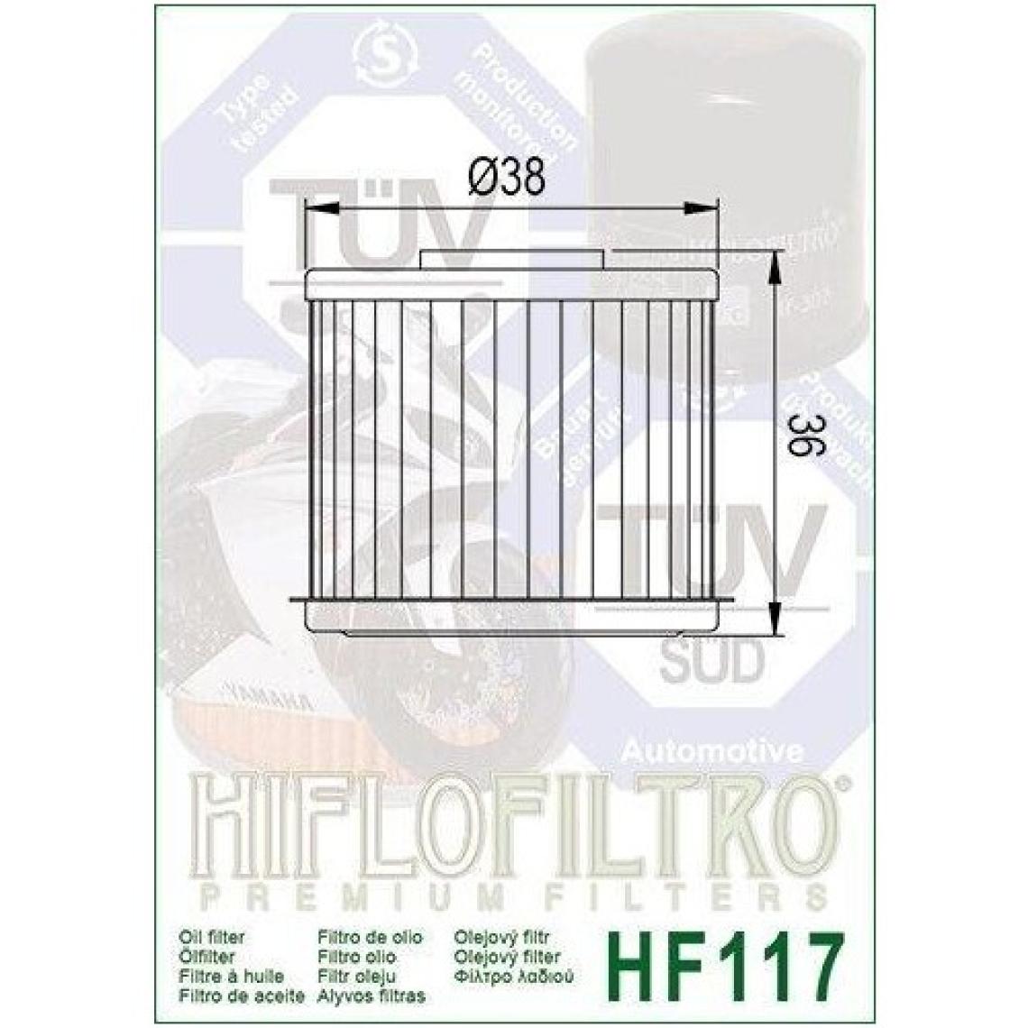 Hiflo HF117 2014-2023 Honda Nc 750 x Dct Uyumlu Şanzıman Yağ Filtresi