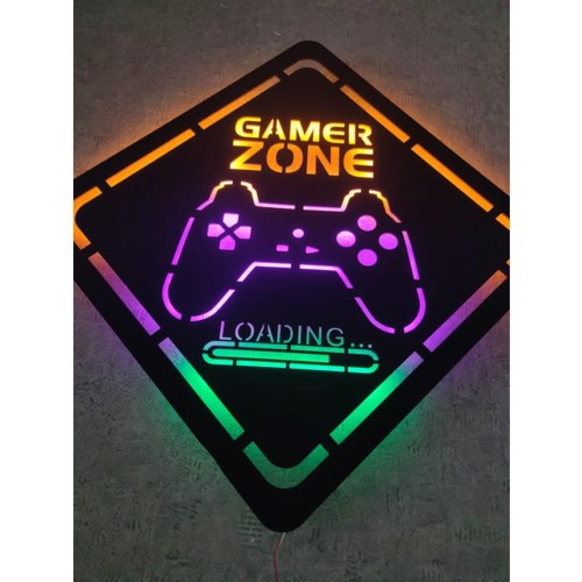 Gamer Zone LED Işıklı Ahşap Tablo 2 Metre  KABLOLU(70X70CM)