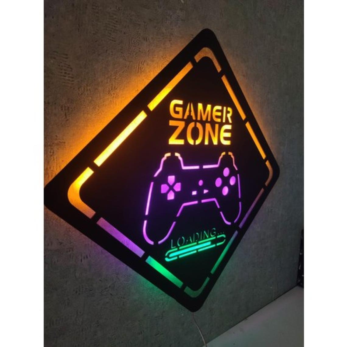 Gamer Zone LED Işıklı Ahşap Tablo 2 Metre  KABLOLU(70X70CM)
