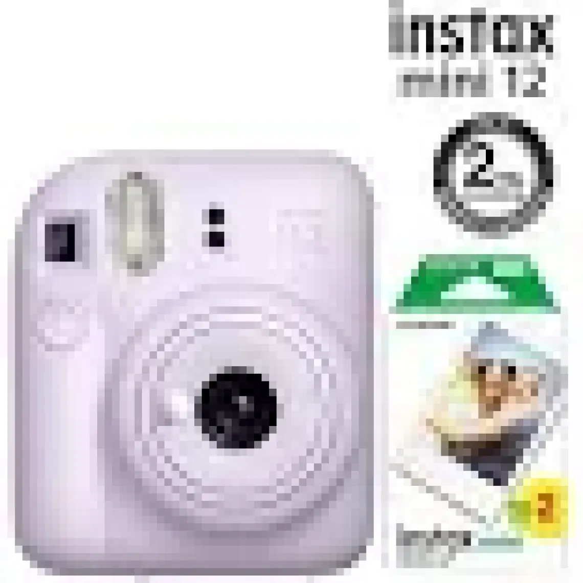 Instax Mini 12 Lila Fotoğraf Makinesi ve 20'li Mini Film