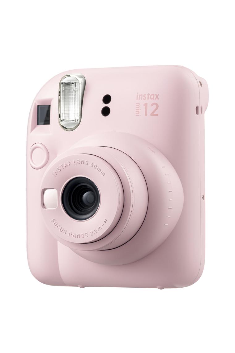 Fujifilm Instax Mini 12 Pembe Fotoğraf Makinesi-10'lu Film-Mini Albüm ve Deri Kılıf Seti