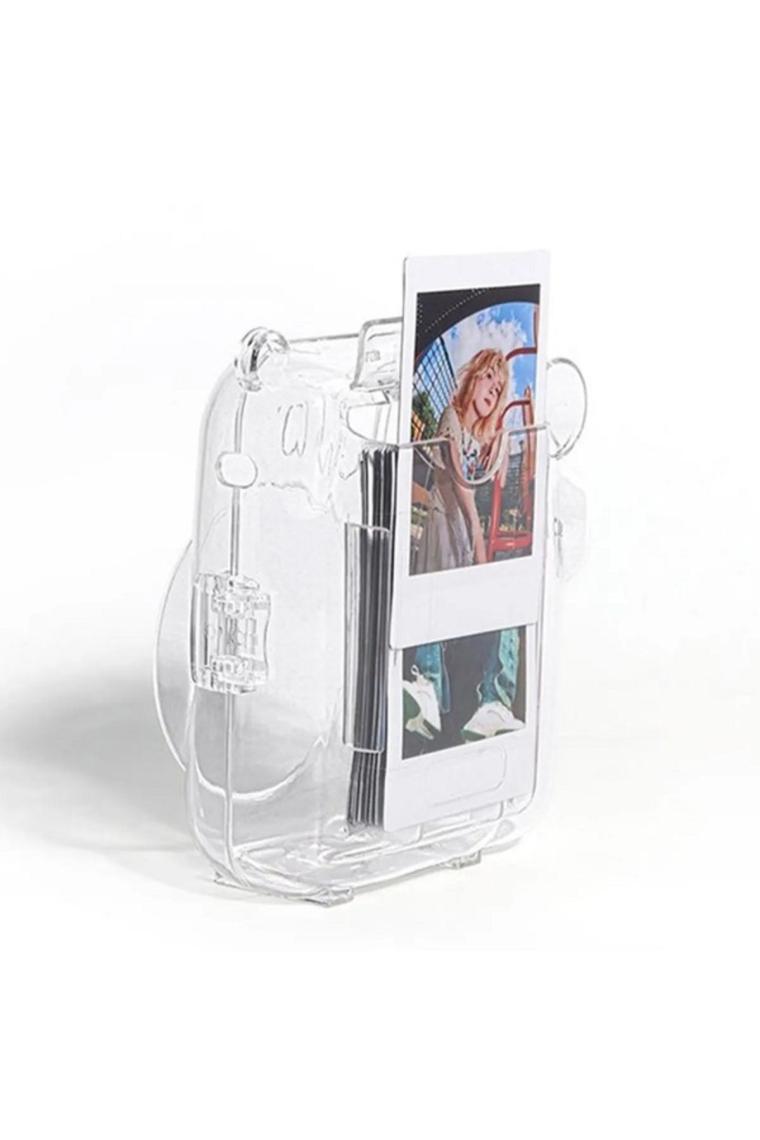 Instax Mini 12 Fotoğraf Makinesi 10'lu Film Simli Pleksi Kılıf ve Fotoğraf Çerçevesi Seti 2