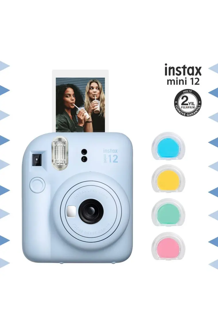 Instax Mini 12 Mavi Fotoğraf Makinesi