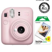 Instax Mini 12 Pembe Fotoğraf Makinesi ve 20'li Mini Film
