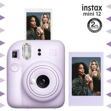 Fujifilm Instax Mini 12 Lila Fotoğraf Makinesi-10'lu Film-Çerçeve ve Kare Albüm Seti