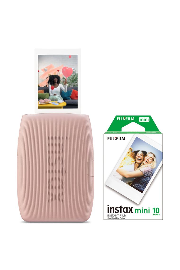 Instax Mini Link 3 Pembe Akıllı Telefon Yazıcısı ve 10'lu Mini Film