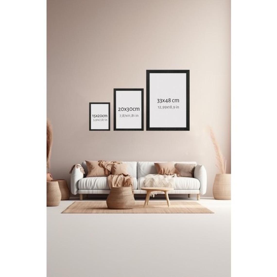 Artavessa 3 Parça Siyah Çerçeve Görünümlü Mdf Poster Tablo Seti - Set 34