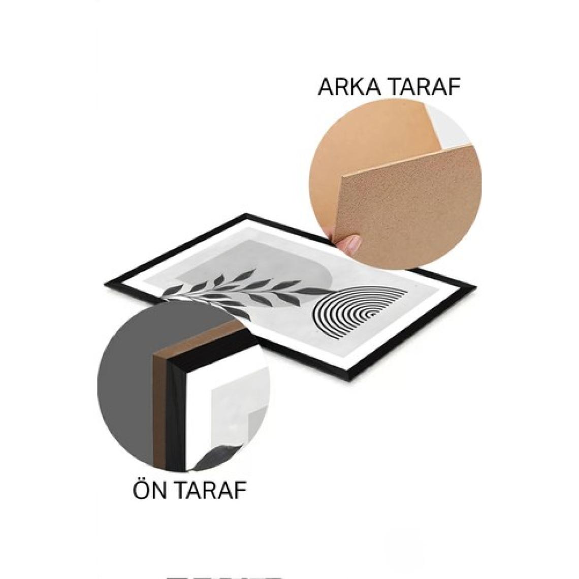 Artavessa 3 Parça Siyah Çerçeve Görünümlü Mdf Poster Tablo Seti - Set 34