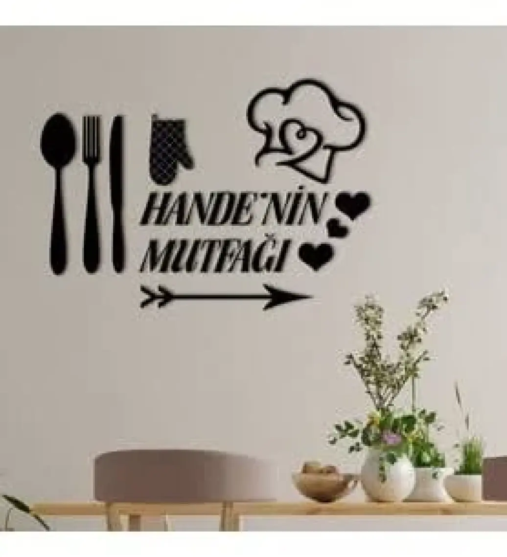 BK Gift Isimli Mutfak Ahşap Duvar Süsü-1
