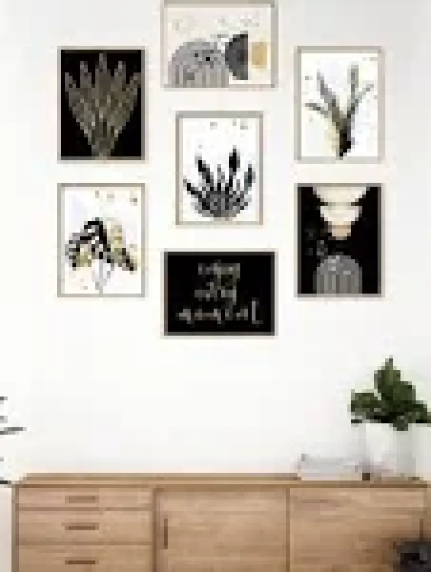 Artavessa 7 Parça Çerçeve Görünümlü Mdf Tablo Seti - 7ARTAVESSA2