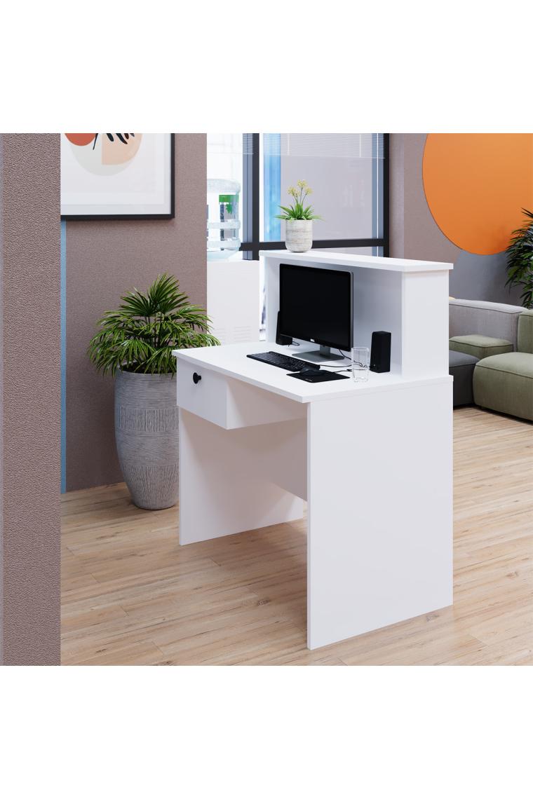 Kalender Dekor Venüs 90 cm Çekmeceli Banko, Karşılama Bankosu, Kasa Bankosu, Sekreter Masası VNS01