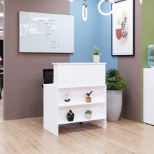 Kalender Dekor Venüs 90 cm Çekmeceli Banko, Karşılama Bankosu, Kasa Bankosu, Sekreter Masası VNS01