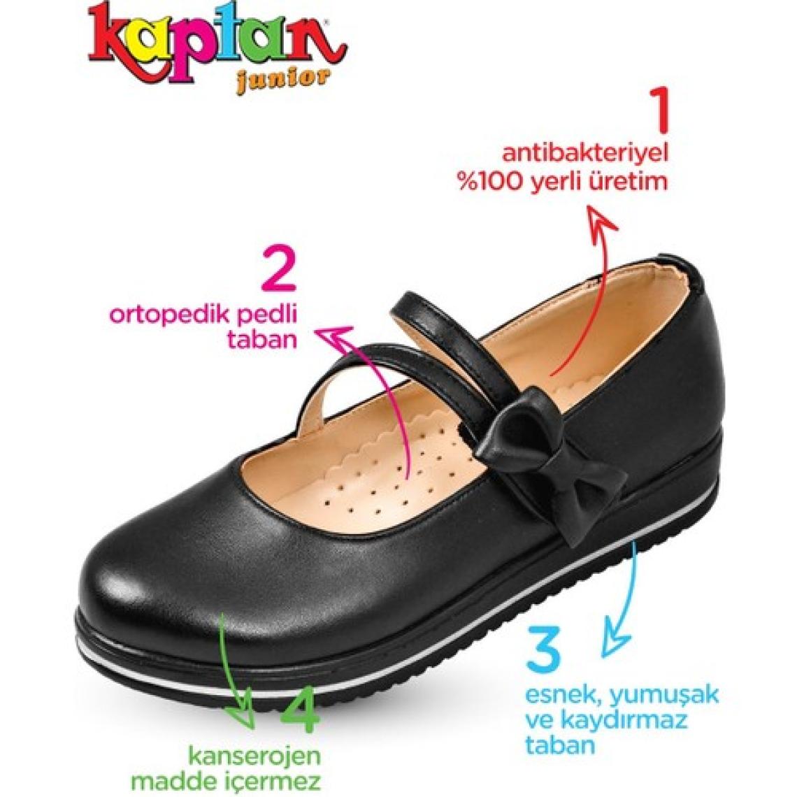 Kaptan Junior Kız Çocuk  Ortopedik Ayakkabı Babet Pssk 651