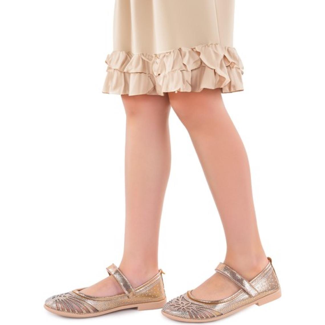 Kiko Kids Vakko Cırtlı Kız Çocuk Babet Ayakkabı Arç 06