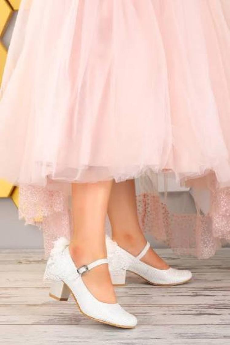 Kiko Kids Kiko 754 Çupra Günlük Kız Çocuk 4 cm Topuk Babet Ayakkabı