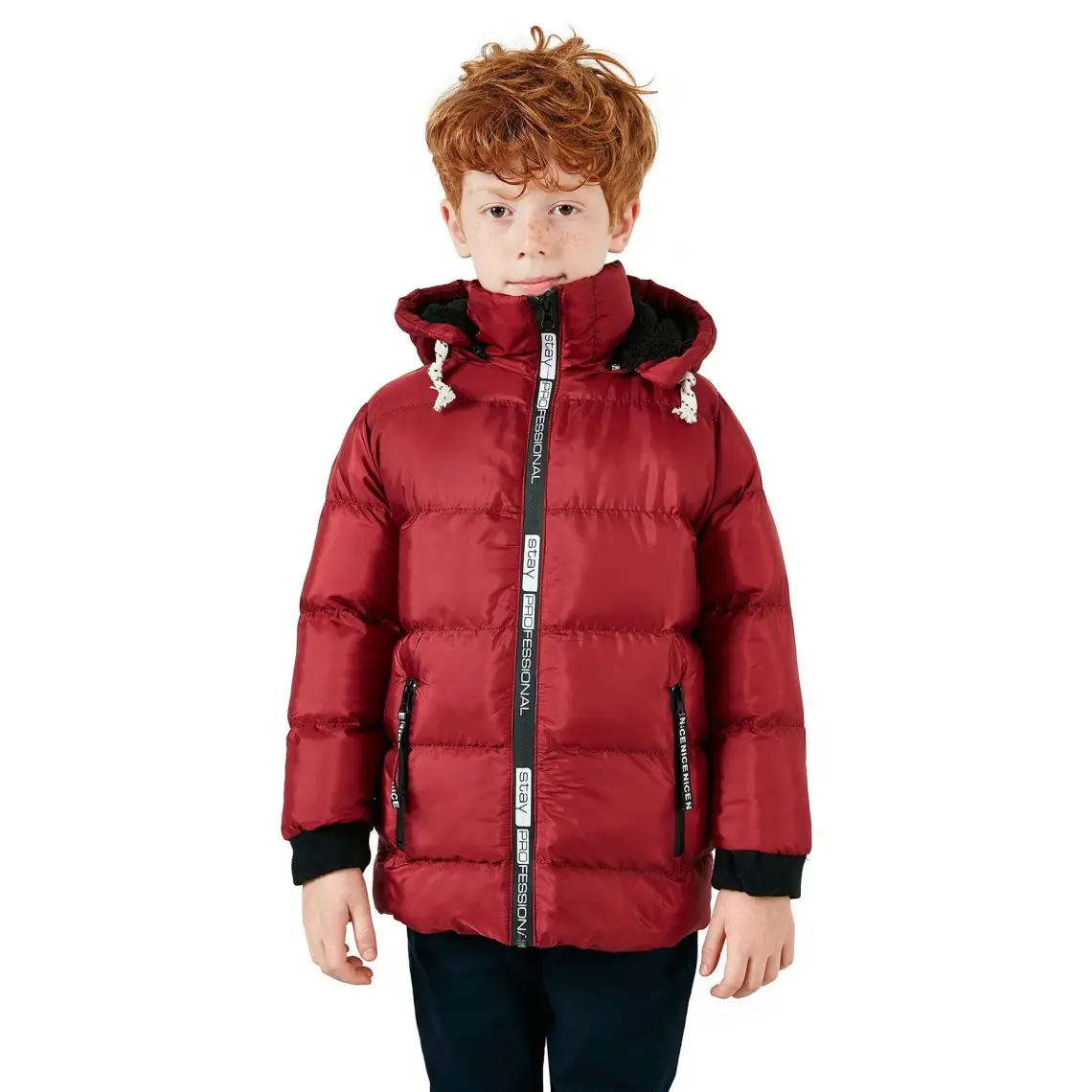 Lela İçi Peluş Astarlı Çıkarılabilir Kapüşonlu Şişme Mont Erkek Çocuk MONT 576220K