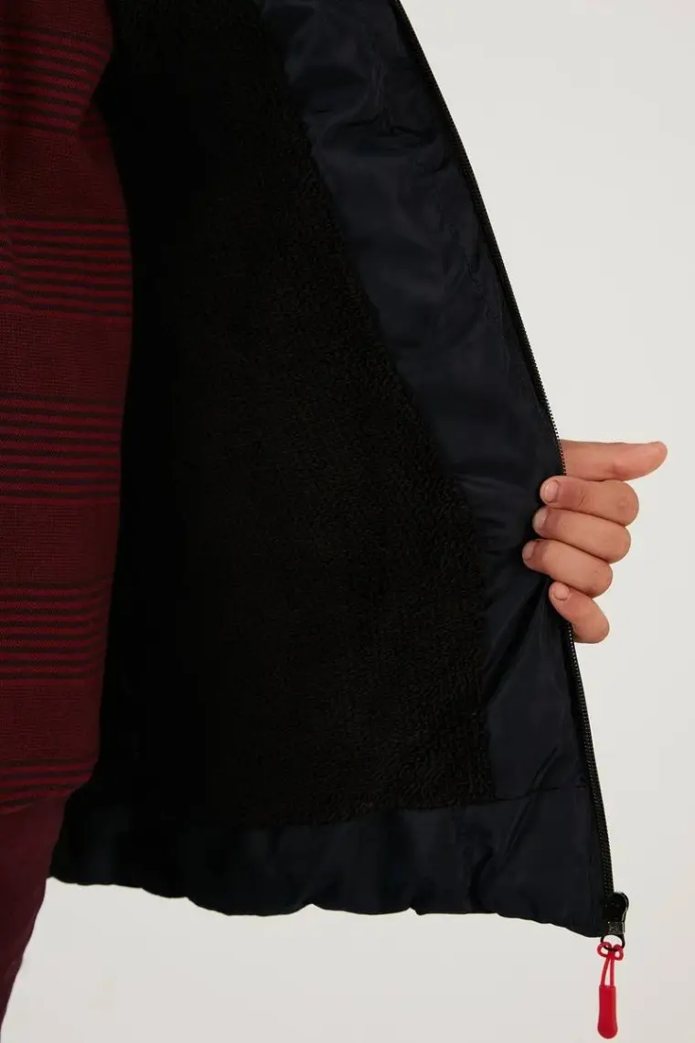 Lela İçi Peluş Astarlı Çıkarılabilir Kapüşonlu Şişme Mont Erkek Çocuk MONT 5763038