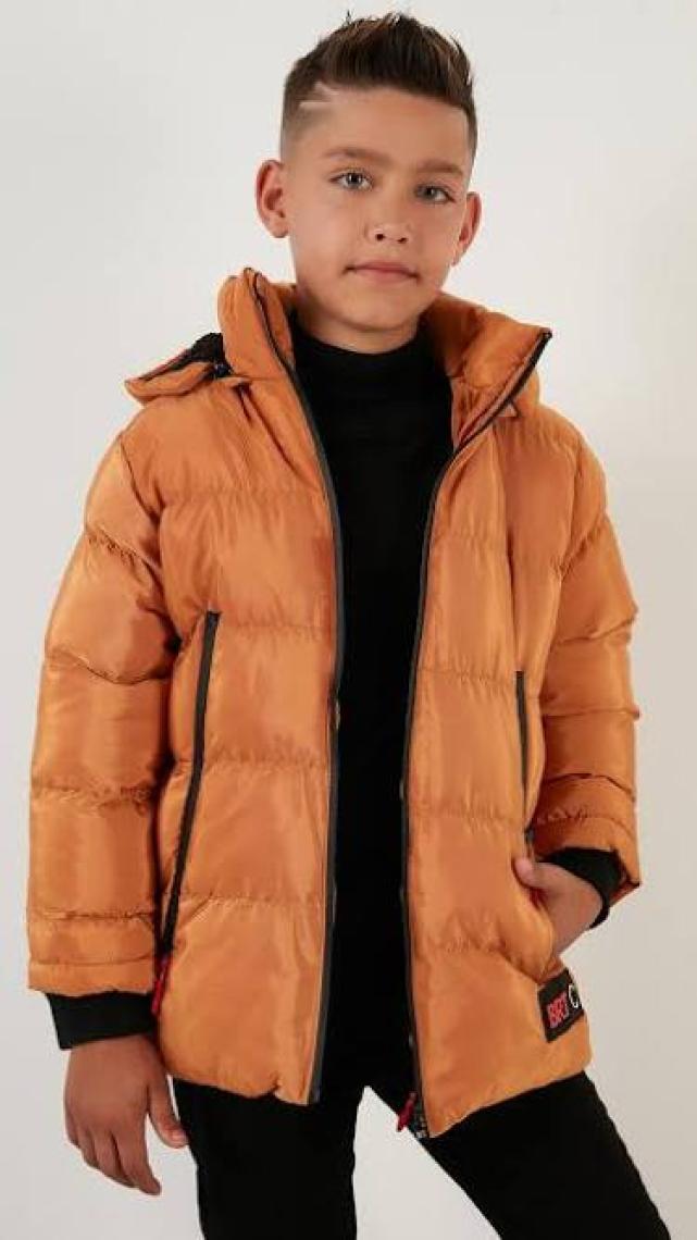 Lela Içi Peluş Astarlı Çıkarılabilir Kapüşonlu Şişme Mont Erkek Çocuk Mont 5763038