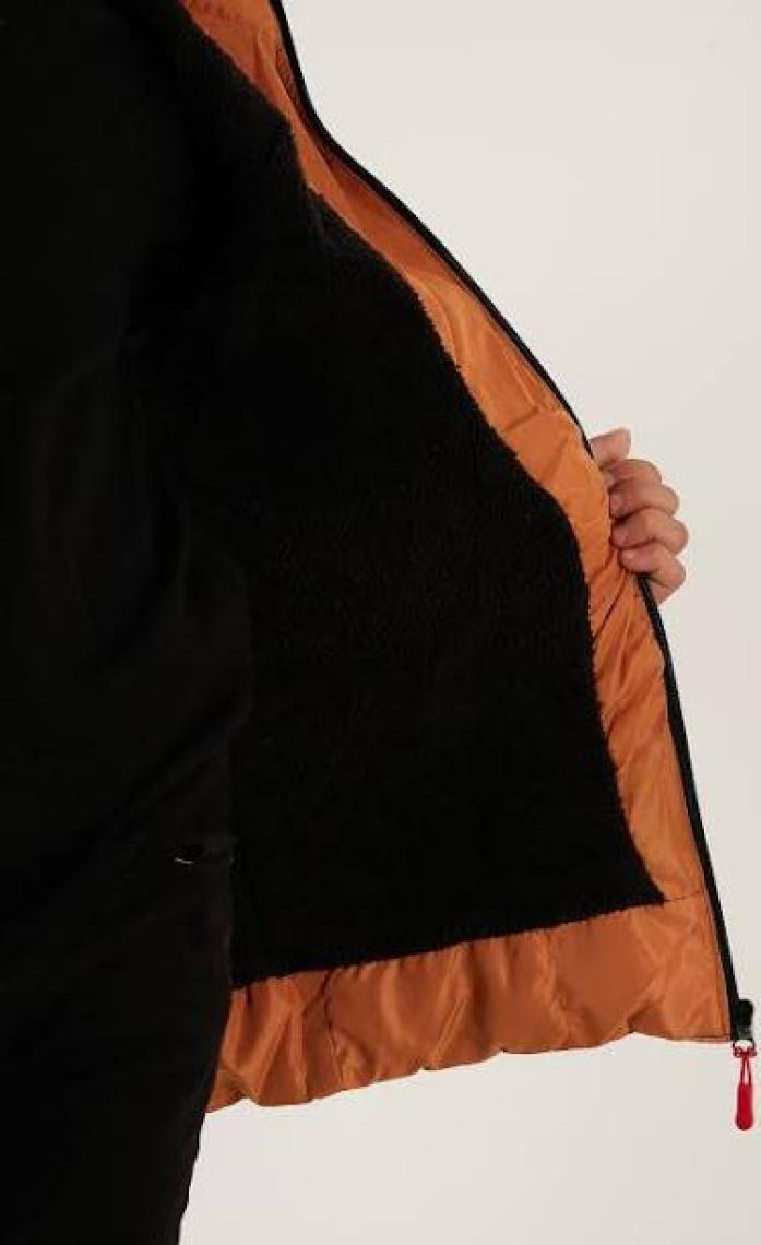 Lela Içi Peluş Astarlı Çıkarılabilir Kapüşonlu Şişme Mont Erkek Çocuk Mont 5763038