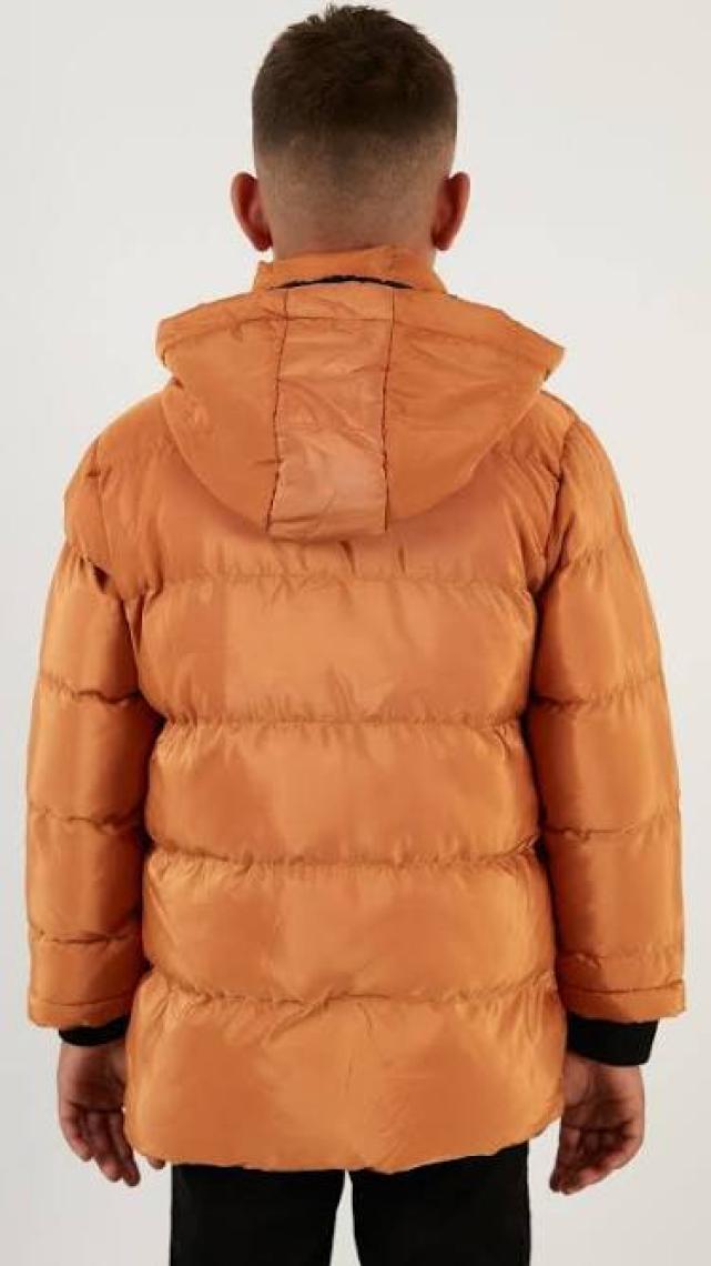 Lela Içi Peluş Astarlı Çıkarılabilir Kapüşonlu Şişme Mont Erkek Çocuk Mont 5763038