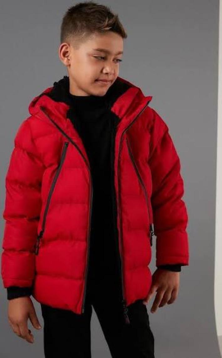 Lela Içi Peluş Astarlı Fermuarlı Cepli Kapüşonlu Şişme Mont Erkek Çocuk Mont 5760040