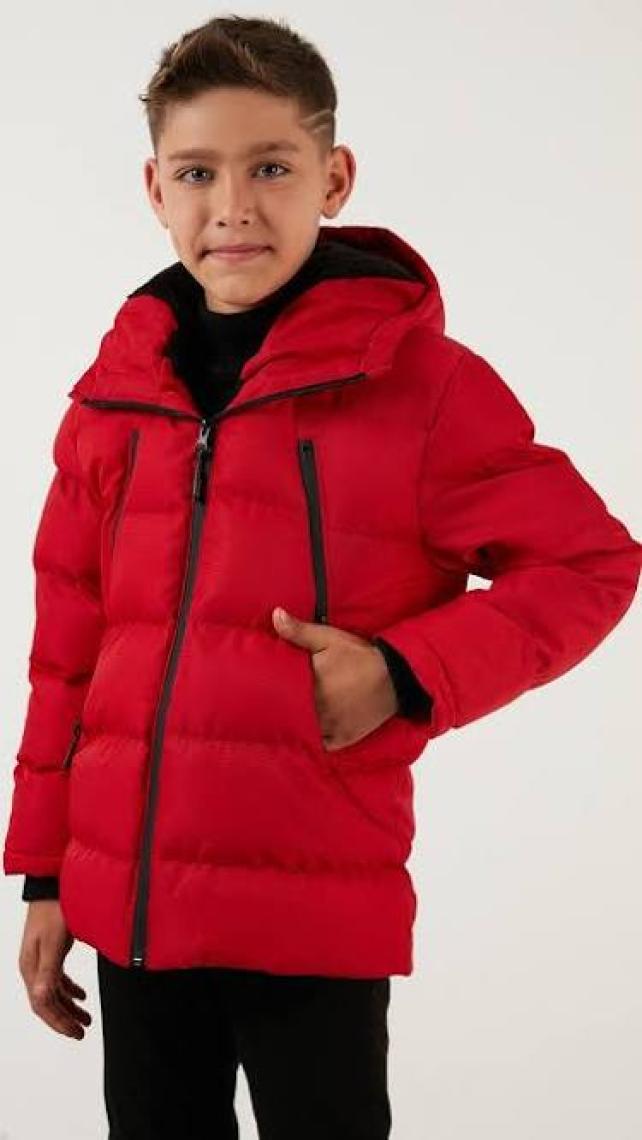 Lela Içi Peluş Astarlı Fermuarlı Cepli Kapüşonlu Şişme Mont Erkek Çocuk Mont 5760040
