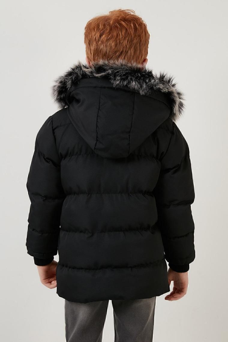 Lela Içi Peluş Astarlı Çıkarılabilir Kapüşonlu Şişme Mont Erkek Çocuk Mont 5760023