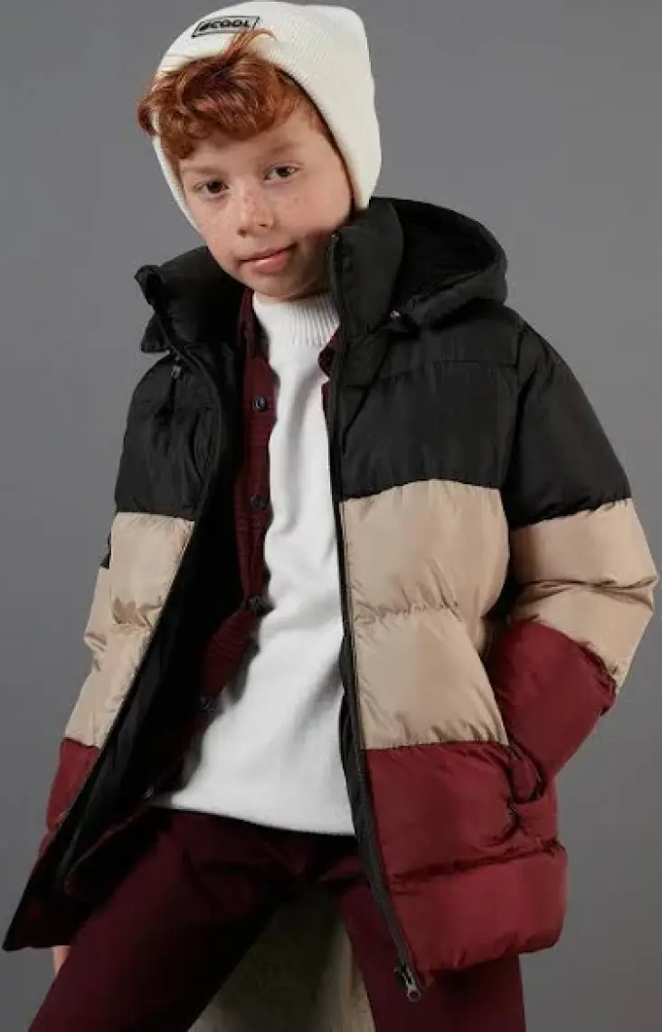 Lela İçi Peluş Astarlı Çıkarılabilir Kapüşonlu Şişme Mont Erkek Çocuk MONT 57611967