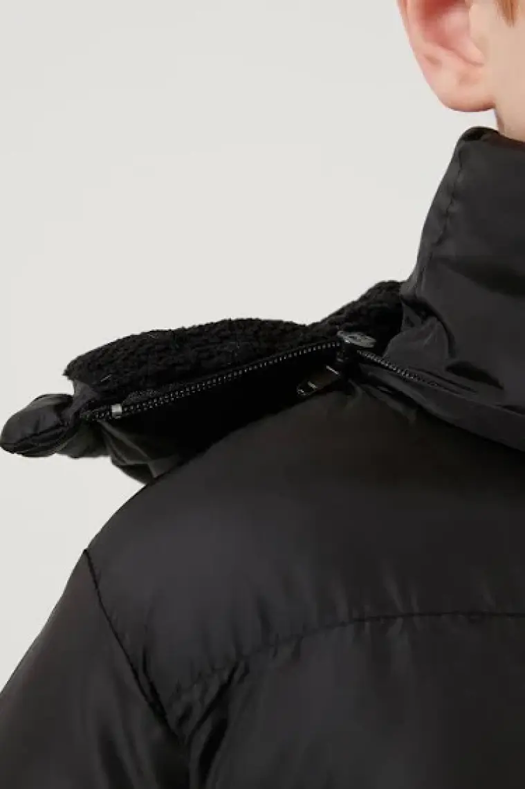 Lela İçi Peluş Astarlı Çıkarılabilir Kapüşonlu Şişme Mont Erkek Çocuk MONT 57611967