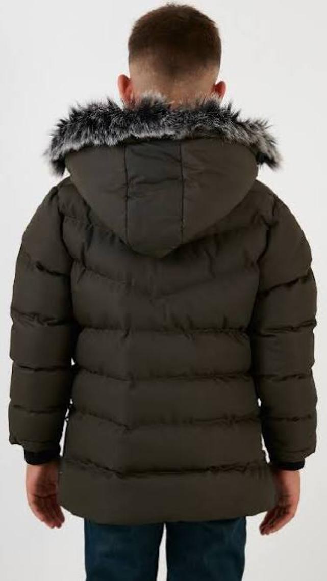 Lela Suni Kürklü Peluş Astarlı Çıkarılabilir Kapüşonlu Mont Erkek Çocuk MONT 5763028