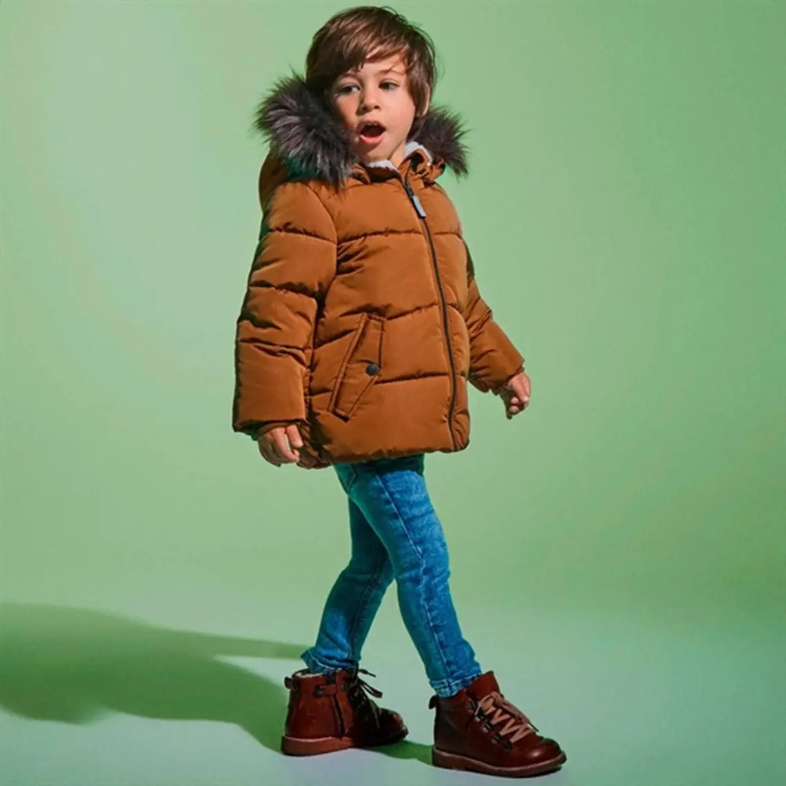 Name It NMMMATHEW JACKET2 Kahverengi Erkek Çocuk Mont