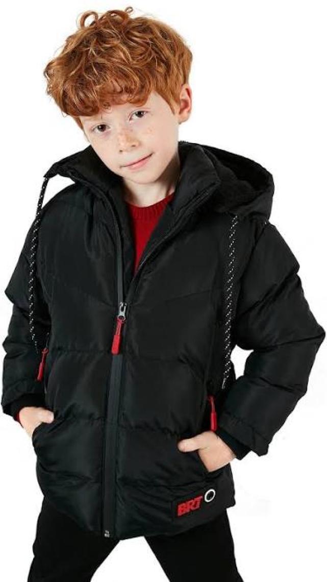Lela İçi Peluş Astarlı Çıkarılabilir Kapüşonlu Şişme Mont Erkek Çocuk MONT 5763038