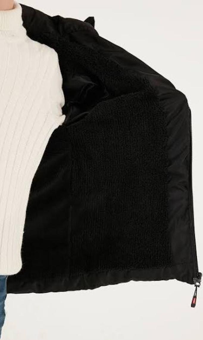 Lela İçi Peluş Astarlı Çıkarılabilir Kapüşonlu Şişme Mont Erkek Çocuk MONT 5763038