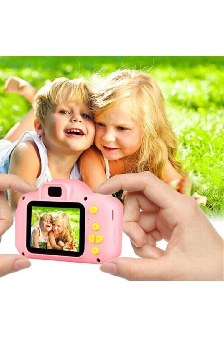 Sohos Cmr9 Çocuklar Için 1080P Dijital Fotoğraf Makinesi - Pembe