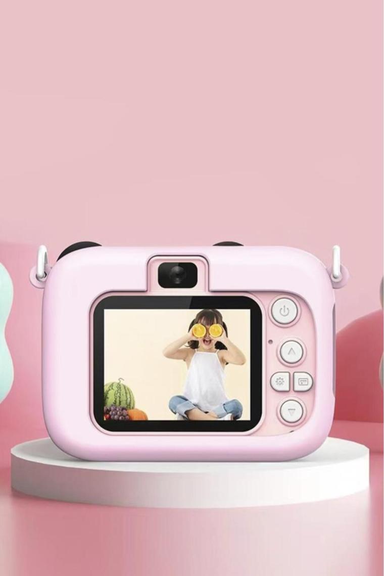 Torima Cmr-16 Pembe Mini 1080P Hd Çocuk Kamera Dijital Fotoğraf Makinesi 2.0 Inç Ekran 5 Adet Oyun