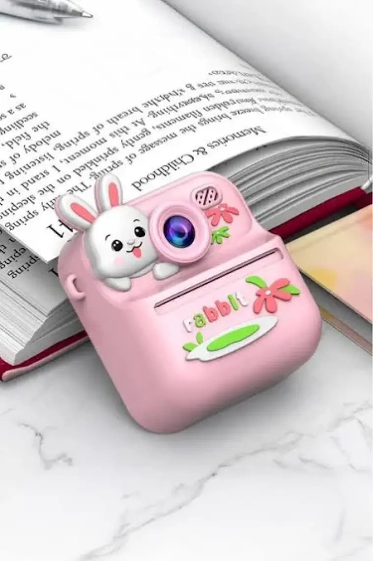 Torima Cmr-33 Pembe Dijital Video Kayıt Fotoğraf Çocuk Kamerası Termal Resim Kağıt Baskılı Yazıcı