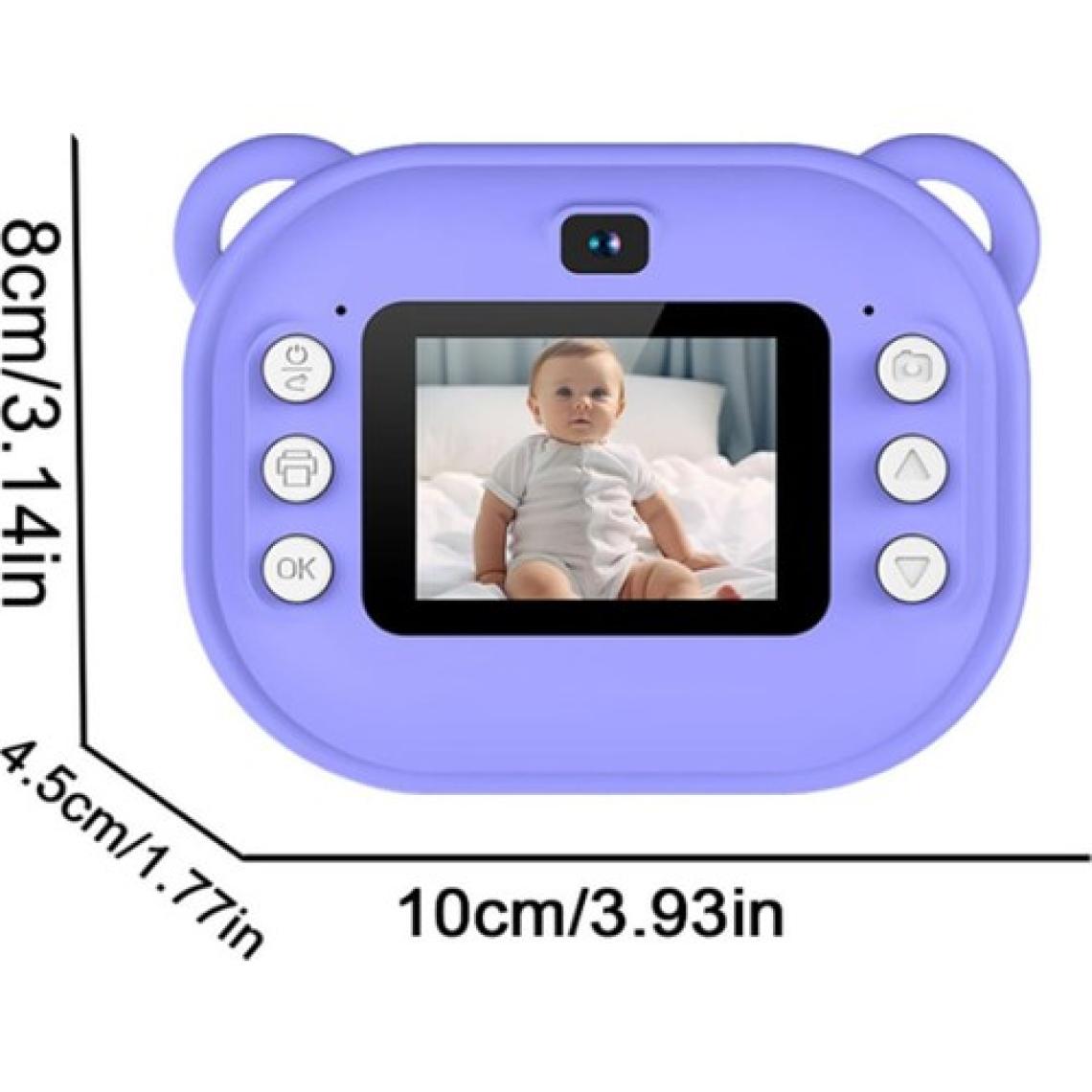 Vothoon Dijital Video Kayıt Fotoğraf Çocuk Kamerası Anlık Termal Resim Kağıt Baskılı