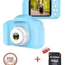 Torima Mavi Renk Sd Card  1080P Hd Çocuk Kamera Dijital Fotoğraf Makinesi 2.0 Inç Ekran
