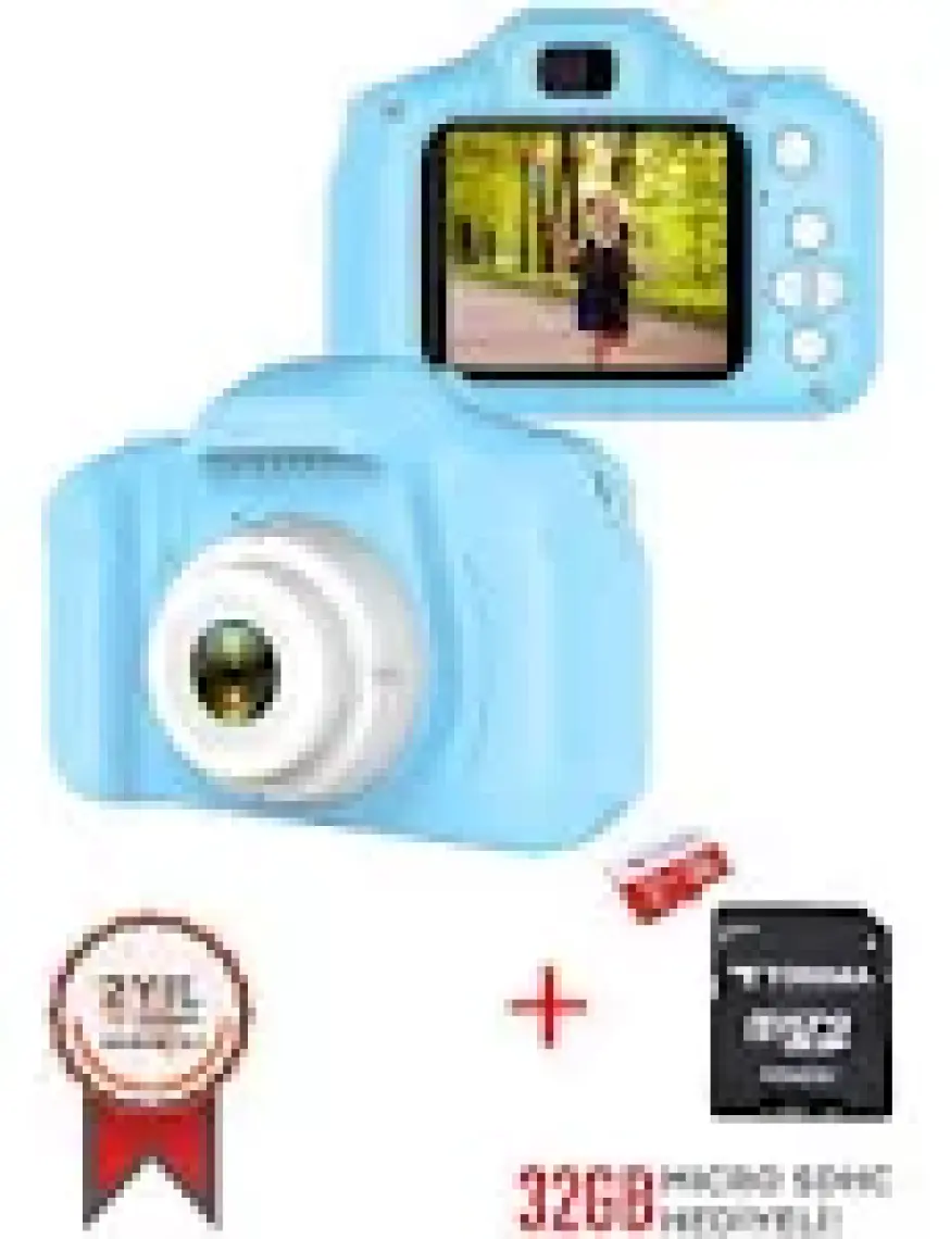 Torima Mavi Renk Sd Card  1080P Hd Çocuk Kamera Dijital Fotoğraf Makinesi 2.0 Inç Ekran