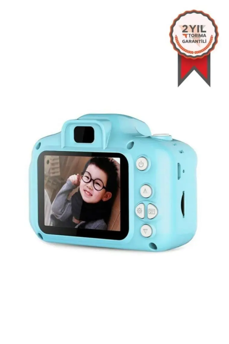Torima Mavi Renk Sd Card  1080P Hd Çocuk Kamera Dijital Fotoğraf Makinesi 2.0 Inç Ekran
