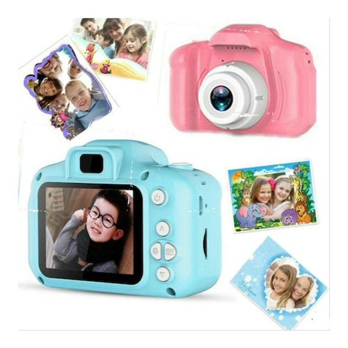 Qasul Çocuklar Için Mini Hd 1080P Dijital Fotoğraf Makinesi - 5 Oyun Yüklü  Egitici Fotoğraf Makinesi