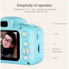 Torima Mavi Renk Mini 1080P Hd Çocuk Kamera Dijital Fotoğraf Makinesi 2.0 Inç Ekran