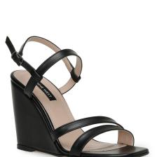 Nine West Moex 3fx Siyah Kadın Dolgu Topuk Sandalet
