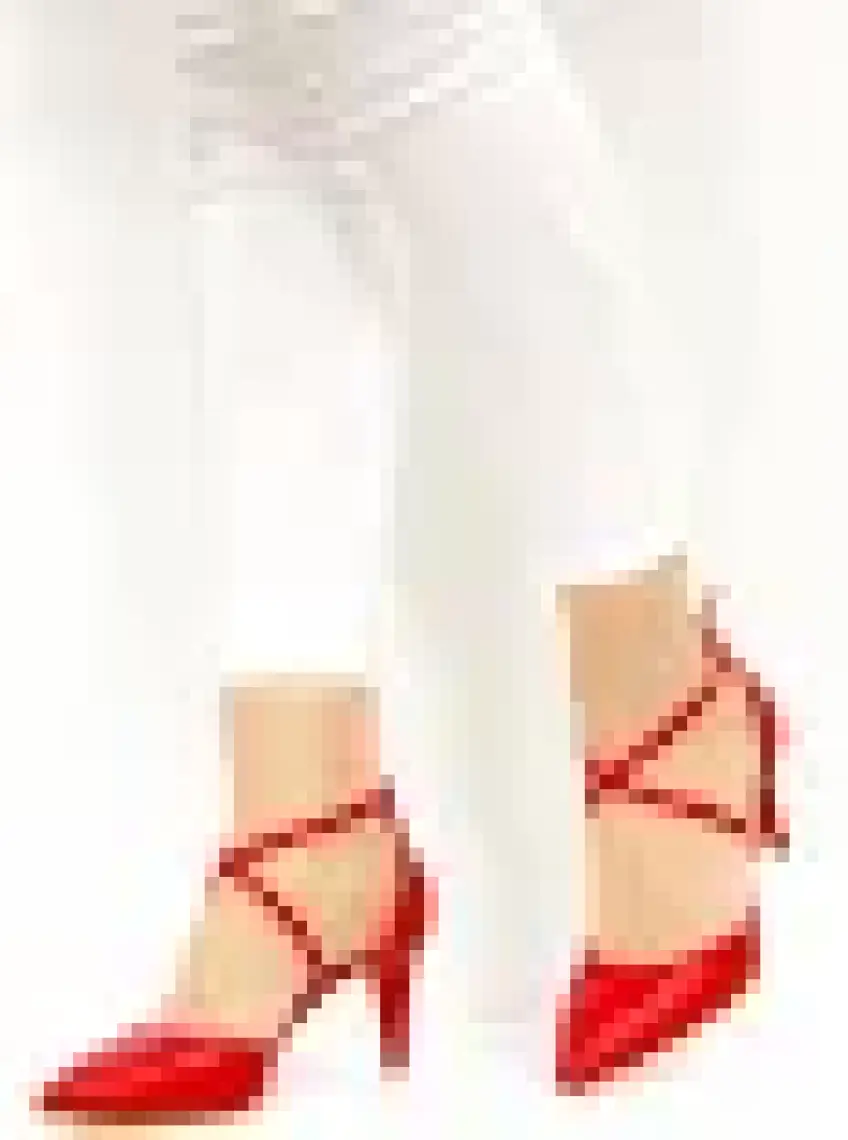 Fox Shoes Kırmızı Kadın Topuklu Ayakkabı D654054802