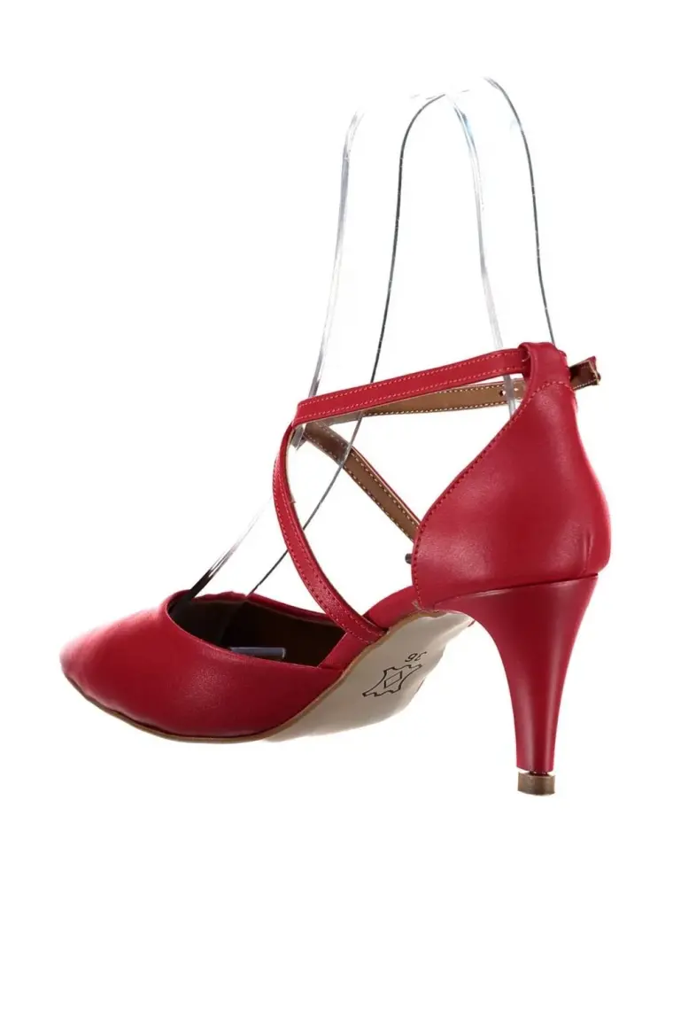 Fox Shoes Kırmızı Kadın Topuklu Ayakkabı D654054802