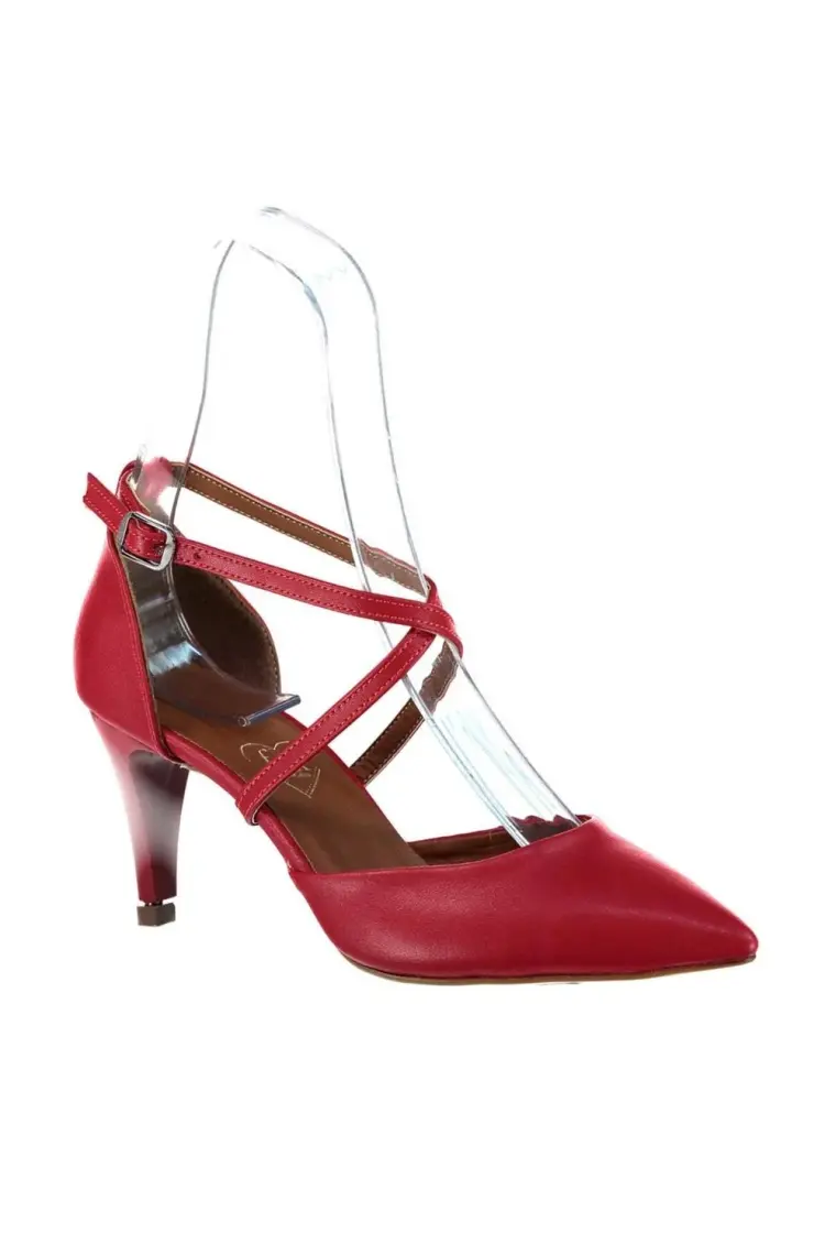 Fox Shoes Kırmızı Kadın Topuklu Ayakkabı D654054802
