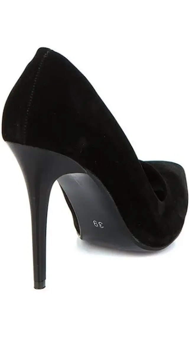 Fox Shoes Siyah Kadın Topuklu Ayakkabı 8922151902