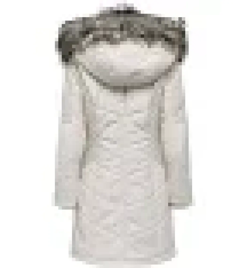 Only Ekru Kadın Kaban Onlnewlınette Fur Hood Coat Otw