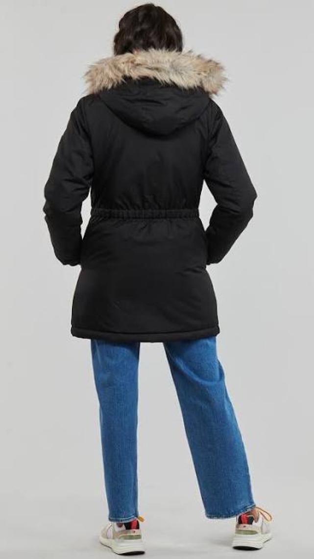 Only Kapüşonlu Siyah Kadın Parka 15304625