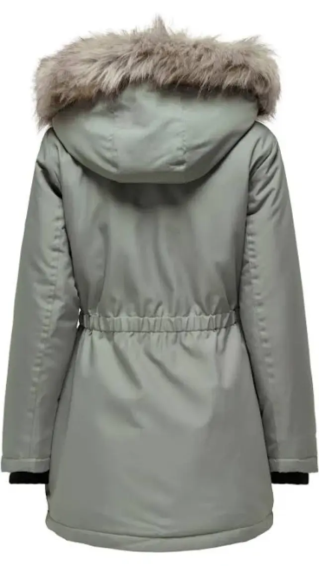Only Kapüşonlu Yeşil Kadın Parka 15304625